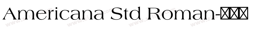 Americana Std Roman字体转换